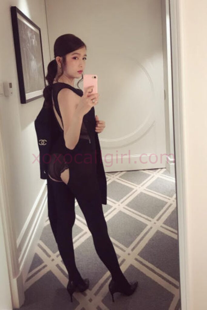 KL Escort Girl Phoebe, a Chinese Escort Girl, poses in lingerie and heels. Malaysia Sex Service